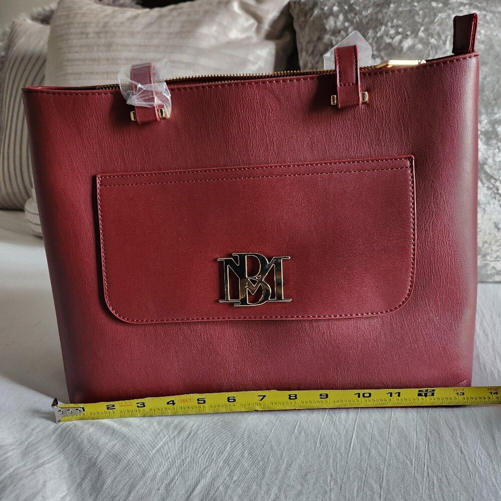 Badgley Mischka Wine Tote 4PC Set W/Slip Pocket in Front, Detachable Strap - Picture 5 of 12